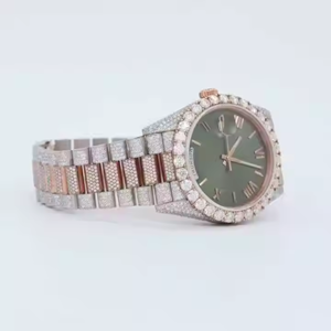 Moissanite <b>Watch</b> <b>for</b> Men Iced Out Full Diamond Stainless Steel Wristwear <b>watch</b> Designed <b>for</b> Trendy Fashion Hip Hop <b>Watch</b> - Product Image 2