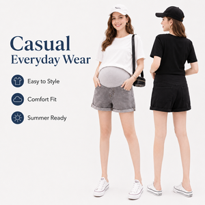 Leggings grande taille, jeans, shorts et pantalons de maternité pour femmes enceintes, directement de l'usine. - Product Image 2