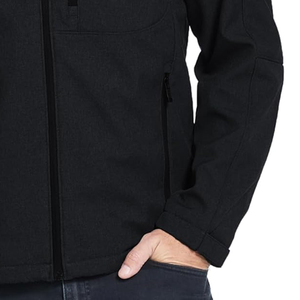 Veste Softshell de Meilleure Conception pour Hommes Haute Qualité avec Impression de Logo Personnalisé Col Debout pour l'Hiver Vente en Gros à Prix Bas - Product Image 3