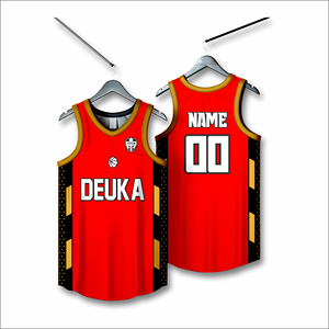 OEM personalizado sublimado más tamaño impreso camisetas de baloncesto que absorbe la humedad de secado rápido de tela transpirable Rhinestone nombre Número - Product Image 1