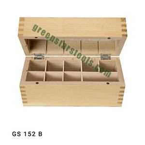 GS 152B Wooden Box with 9 Compartments for Jewelry <b>Tools</b> & Equipment - Product Image 1