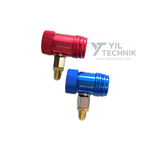 Kit de Recharge de Gaz pour Climatisation Automobile et Ensemble de Vannes à Couplage Rapide pour R-1234yf J639 - Product Image 1