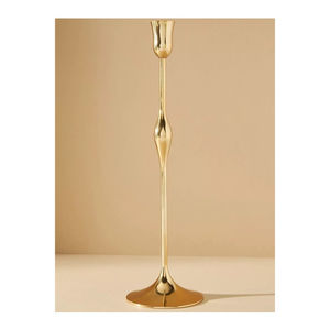 Top Selling <b>Dinner</b> Party Wedding Decorative <b>Candle</b> Holder Candlestick Premium Quality Gold Metal Candlestick <b>Candle</b> Stand - Product Image 1