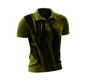 Camiseta de Algodón 100% Transpirable, Estilo Moderno y Urbano, Cuello Camisero, Ajuste Elástico, Impresión Personalizada, Suave y Cómoda para el Verano - Product Image 4
