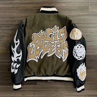 Veste universitaire personnalisée avec logo, 100% laine, pour homme, écologique, respirante, broderie en chenille, design classique, laine