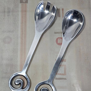 Pure And Polished Stainless Steel <b>Salad</b> Tools <b>Salad</b> <b>Server</b> With Designer Handles For Household Restaurants Hotel And Resort - Product Image 1