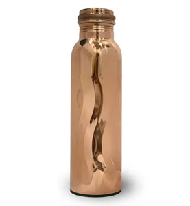 Nouveauté Bouteille d'eau potable directe unisexe de qualité supérieure en cuivre pur très poli avec isolation pour la cuisine - Product Image 3