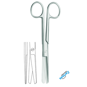 Ciseaux de fonctionnement Standard en acier inoxydable de haute qualité émoussés/émoussés 14.5 cm ciseaux gynécologiques droits - Product Image 3