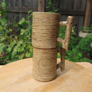 Vente en gros de tasses à café en bois de haute qualité avec base en liège tasses en céramique en bois pour la décoration de la maison et des restaurants pour Noël - Product Image 4