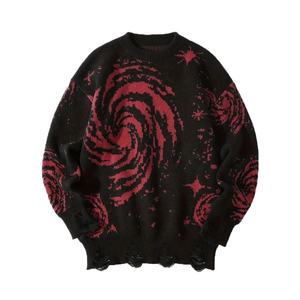 Suéter Casual de Invierno para Hombre, Cuello Redondo, Tejido, con Patrón Jacquard a Cuadros - Product Image 1