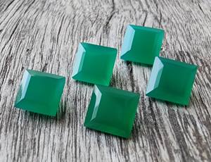 IGI Certificado Suelto Esmeralda Corte Verde Onyx Piedras Preciosas Varios Tamaños Natural Cuadrado Esmeralda Corte Verde Onyx - Product Image 4