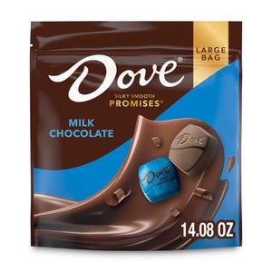 DOVE PROMISES Milk <b>Chocolate</b> Candy, <b>Individually</b> <b>Wrapped</b> <b>Chocolate</b> Candy, 14.08 oz Bag - Product Image 6