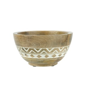 Ménage Mangue En Bois Ustensiles De Cuisine Décoratif Meilleure Vente Top Qualité Pâte Bol Salade De Service - Product Image 2