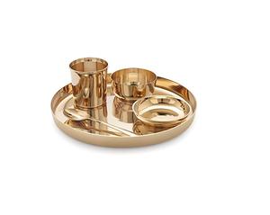 Nouveau design cuivre acier inoxydable bronze thali ensemble pour servir la vaisselle hôtel design classique au prix de gros en gros - Product Image 6