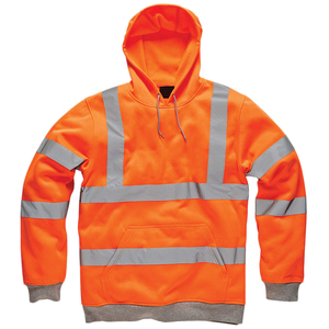 Ropa DE TRABAJO reflectante de alta visibilidad personalizada, Sudadera con capucha y cremallera polar para construcción, trabajo al aire libre, Sudadera con capucha de alta visibilidad - Product Image 6