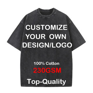 2025 OEM haute qualité 100% coton écologique séchage rapide respirant Vintage Streetwear T-Shirt en gros noir - Product Image 4