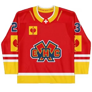 Maillots de hockey respirants personnalisés par sublimation pour les sports d'équipe Maillots de hockey sur glace avec tailles personnalisées Équipe personnalisée - Product Image 4