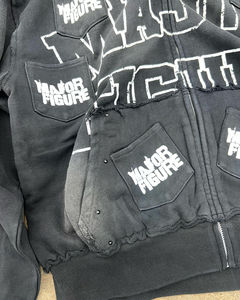 Sudadera con Capucha Larga de Punto Casual de Invierno para Mujer, con Apliques Lavados, Moderna y Cómoda - Product Image 3