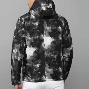 Veste matelassée imperméable coupe-vent respirante à motif uni, rembourrage chaud matelassé, capuche isolée, vêtements d'extérieur d'hiver élégants, fermeture éclair - Product Image 6