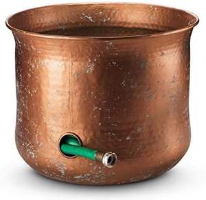 Pots à tuyaux en métal décoratifs pour le rangement extérieur du jardin, gardant les tuyaux en sécurité avec un design élégant et durable - Product Image 4