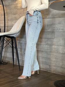 Jeans de Mezclilla para Mujer, de Alta Calidad, Cómodos, Tejido Transpirable, Cintura Media, Estilo Casual, Disponibles al por Mayor - Product Image 5