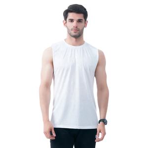 Camiseta sin mangas de entrenamiento duradera para hombre, camiseta atlética sin mangas de secado rápido en Color blanco para gimnasio, CrossFit y ejercicio al aire libre - Product Image 1