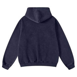 Sweat à capuche oversize personnalisé en molleton de coton lourd 350 400g 80% coton 20% polyester imprimé numérique pour l'hiver - Product Image 3