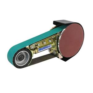 Accesorio de lijadora de banda eléctrica de 2 x 36 pulgadas con mesa de inglete y kit de 10 bandas para amoladoras de banco - Product Image 2