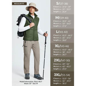 เสื้อแขนกุดผ้าแคนวาสผู้ชาย, เสื้อแขนกุดมีปกตั้งหลากสีสำหรับฤดูหนาว - Product Image 6