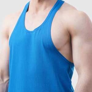 Camisetas sin mangas de algodón tejidas de talla grande para hombre de estilo personalizado, chaleco de entrenamiento transpirable para ropa informal de verano elegante - Product Image 5