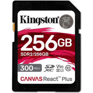Kingston Canvas phản ứng cộng với thẻ SD 64GB | UHS-II SDXC | 300r/260W U3 V90 | Full HD/4K/8k | <span class=keywords><strong>sdr2</strong></span>/64GB - Product Image 1