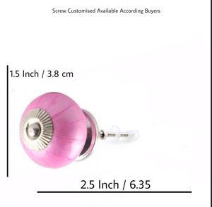 Offre Spéciale néon rose boutons en céramique Design industriel tiroir armoire poignée tire pour cuisine chambre salon armoire/commode - Product Image 3