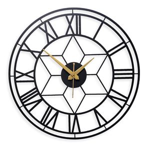 Luxury Black Iron Metal <b>Wall</b> <b>Clock</b> <b>Modern</b> Design New Decorative Homeware Wholesale from India Manufacturer and Exporter - Product Image 5