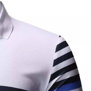 T-shirts polo haute qualité avec logo personnalisé pour homme, meilleure vente, jersey de coton grande taille à rayures bon prix - Product Image 3