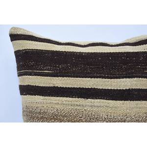 Luxe Vintage rayé laine Kilim Patchwork oreiller 28x28 pouces moelleux coussin décoratif literie Portable pour Style de luxe - Product Image 2