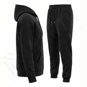 Chándal Deportivo para Hombre 100% Algodón, Sudadera con Capucha Personalizada, Tejido Transpirable, Logotipo Personalizado, Chándal para Correr al Aire Libre, Ropa Deportiva para Gimnasio y Fitness - Product Image 3