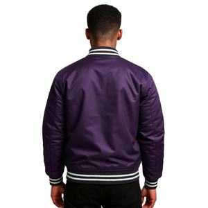Fabricado en fábrica de poliéster satinado para hombre, haga su propio diseño, chaquetas de alta calidad, chaquetas de satén de talla grande - Product Image 6