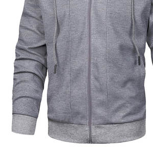 Conjunto Deportivo Informal de Algodón 100% al por Mayor, Conjunto de 2 Piezas Personalizado para Gimnasio y Fitness, Chaqueta y Pantalones para Hombre de Talla Grande, Lisos - Product Image 6