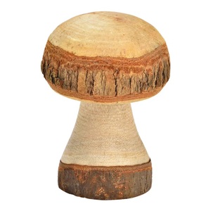Natural textured wooden <b>mushroom</b> pedestal <b>for</b> cozy home <b>decor</b> sacred space embellishments or plant stand functionality - Product Image 6