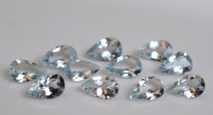 Aigue-Marine Naturelle Coupe Poire 7x9mm-Aigue-Marine Lâche Qualité Supérieure - Product Image 2