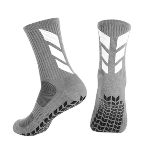 Chaussettes antidérapantes athlétiques d'extérieur pour hommes Chaussettes de football blanches personnalisées Chaussettes de football de créateur avec logo - Product Image 1