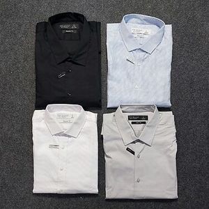 เสื้อเชิ้ตทางการแขนยาวสำหรับผู้ชายผ้าฝ้ายผสมสีดีไซน์เฉพาะ100% พอดีตัวในราคาสมเหตุสมผลตรงจากบังคลาเทศ - Product Image 6