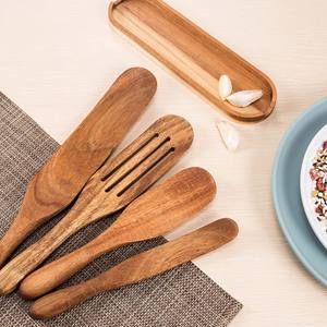 Juego de espátula de madera ecológica, espátula de madera de acacia, juegos de utensilios de cocina, los artículos para el hogar más vendidos - Product Image 5