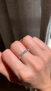 Lujo Marquise Cut VVS2 E Color Lab Grown Diamond Anillo de compromiso IGI Certified Custom Gold Silver Proveedor de joyería al por mayor - Product Image 2