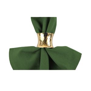 Anneaux de Serviette dorés martelés légers à bas prix, meilleure vente d'usine, assiette à dîner personnelle en laiton, anneaux de Serviette - Product Image 1