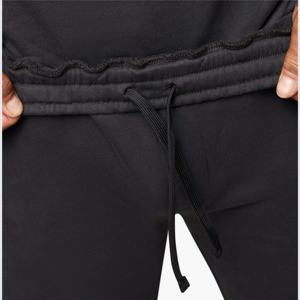 Ensemble de pantalons de survêtement sweat-shirt à séchage rapide pour hommes avec logo personnalisé jogging en coton respirant et uni - Product Image 4