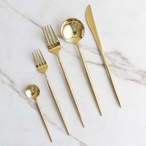 Juego de cubiertos de metal de acero inoxidable de alta calidad con revestimiento resistente al óxido adecuado para restaurantes de uso intensivo - Product Image 5