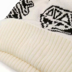 Custom Letter Jacquard <b>Beanie</b> Knit Winter Cap Soft Warm Personalized Embroidery Logo <b>Beanie</b> for Men and <b>Women</b> - Product Image 4
