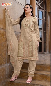 Nueva Colección de Trajes Pakistaníes de Georgette Heavy Fox con Bordado de Lentejuelas y Hilos Múltiples, Estilo de Ropa India y Pakistaní - Product Image 2