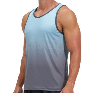 Débardeur grande taille respirant de haute qualité pour hommes Style décontracté tricoté pour l'exercice de gymnastique Ventes directes d'usine - Product Image 1